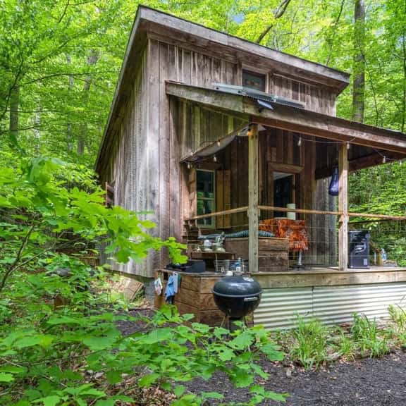 Beech Timber | Off-Grid Glamping Cabin with Private Trails, Firepit + Creekside Vibes - Image 1