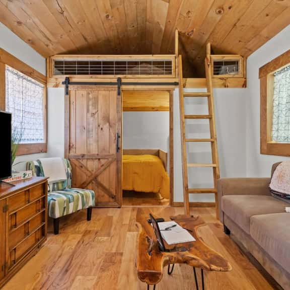 The Sit and Stay Cabin- Hot Tub, Firepit, Covered Porch, WiFi - Image 1