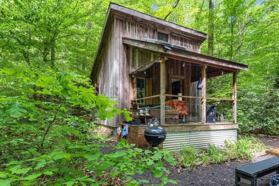 Beech Timber | Off-Grid Glamping Cabin with Private Trails, Firepit + Creekside Vibes - Image 1